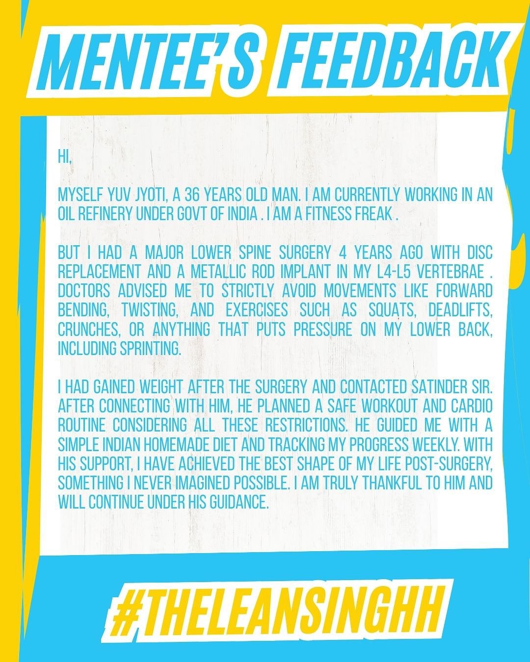 A natural body transformation worth celebrating! A major lower spine surgery 4 years ago with di 4