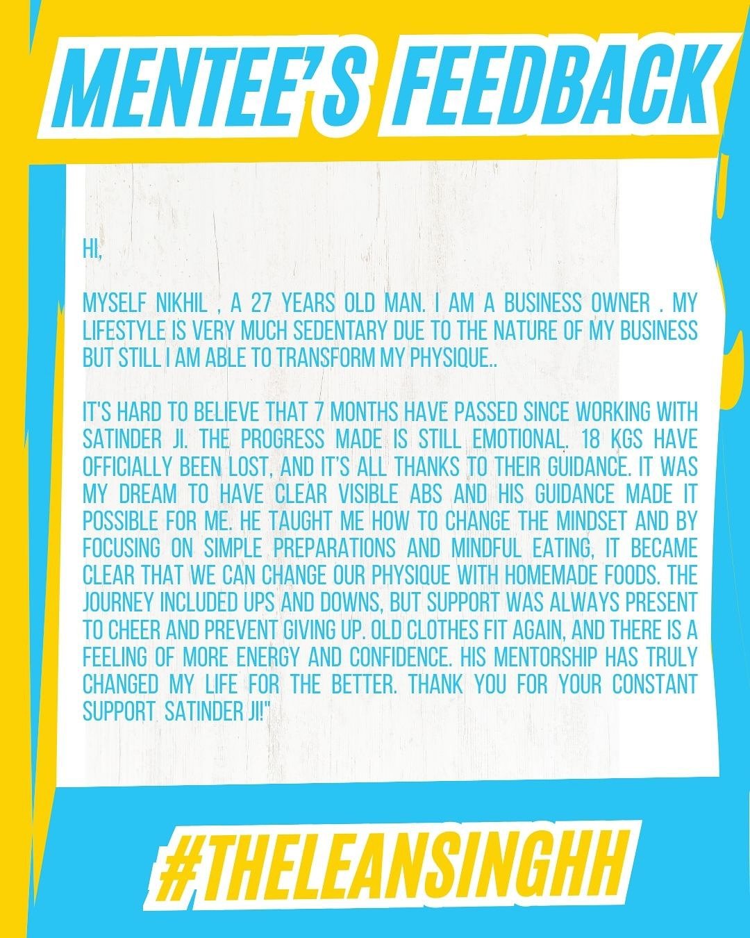 Another awesome natural body transformation by THELEANSINGHH. My mentee didn’t just lose weight, 4